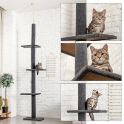 Árbol para gatos extensible de más de 2 metros