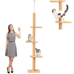 Árbol para gatos extensible de más de 2 metros